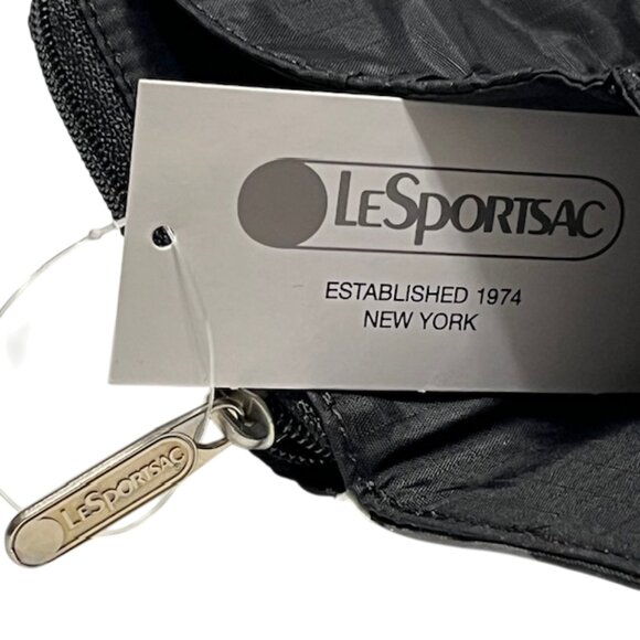 LE SPORTSAC Leopard Noir Bi-Fold Wallet NWT - Picture 5 of 15